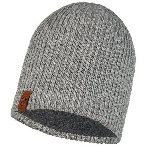 Шапка вязаная с флисом Buff Hat Knitted Polar Lyne Light Grey