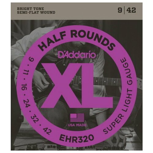 фото Струны для электрогитары d'addario ehr320 super light 9-42