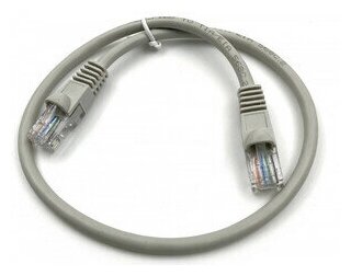 Патч-корд Buro UTP 4 пары cat5E CCA molded 15м серый RJ-45 (m)-RJ-45 (m) - фото №3