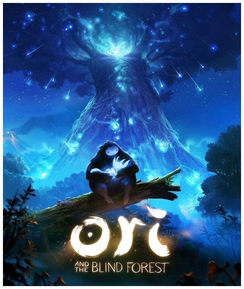 Плакат постер на бумаге Ori and the Blind Forest/Ори и слепой лес. Размер 21 на 30 см