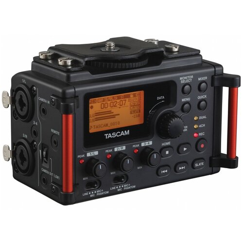 Tascam DR-60D MK2 портативный рекордер для DSLR камер, 4 канала, электронная хлопушка, установка на штатив