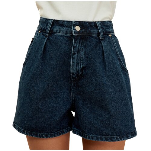 фото Шорты trendyol женские, модель: twoss20sr0129, цвет: blue, размер: 40