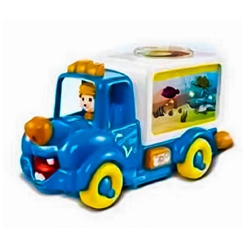 Машинка детская / развивающая игрушка, со световыми и звуковыми эффектами, синий