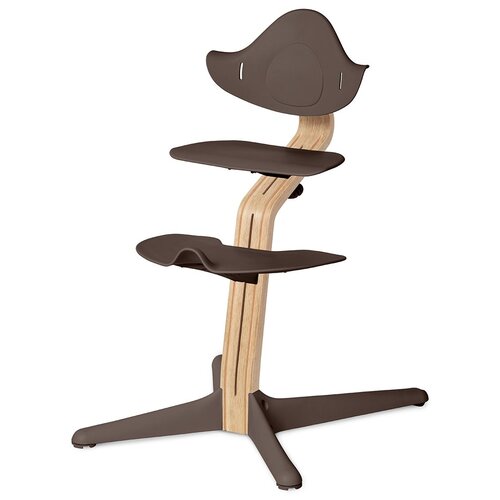 фото Растущий стульчик evomove nomi + текстиль, кофе/белое основание/розовая пудра