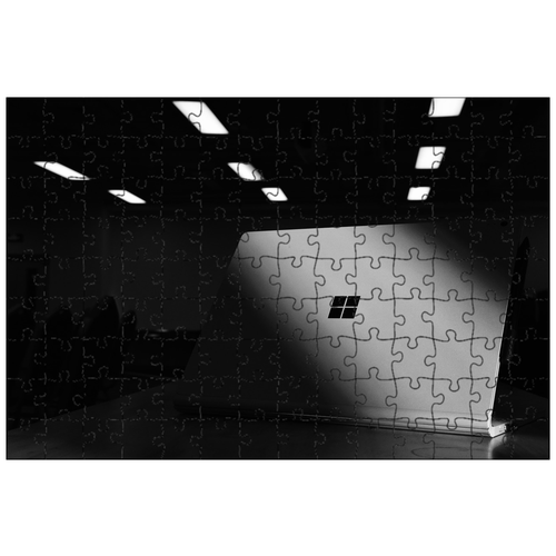 фото Магнитный пазл 27x18см."майкрософт, ноутбук, компьютер" на холодильник lotsprints