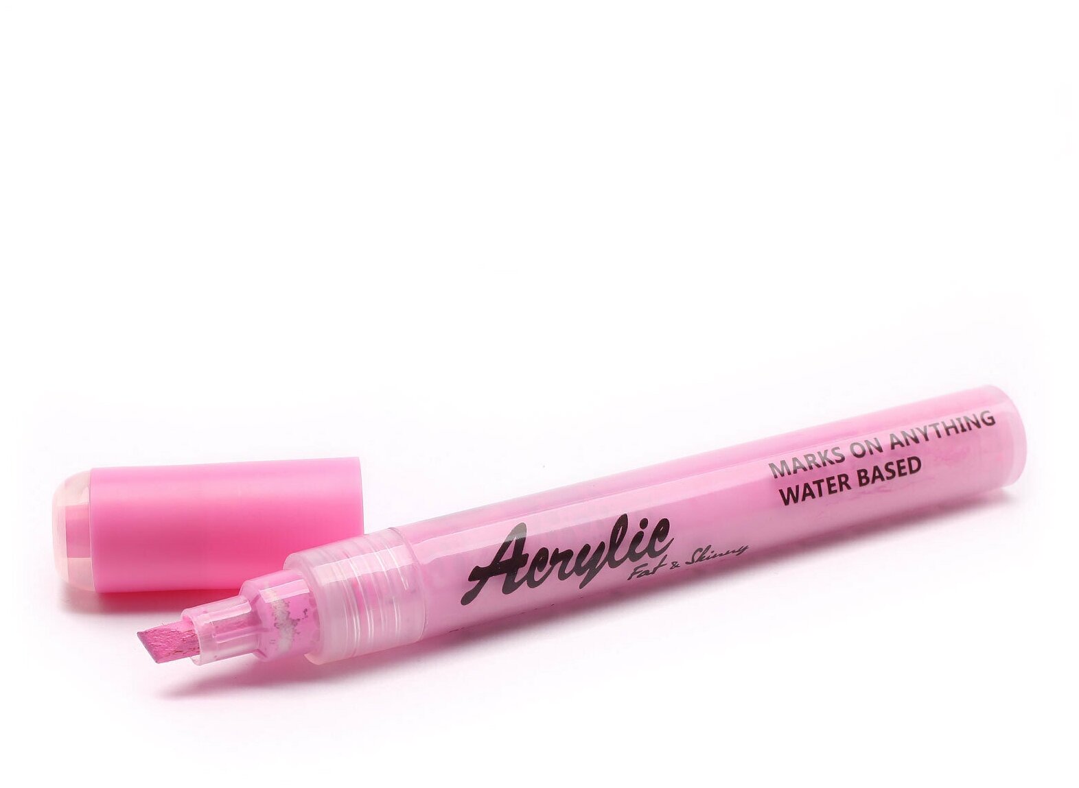 Акриловый маркер Fat&Skinny 5 мм / 2 мм цвет розовый, pink