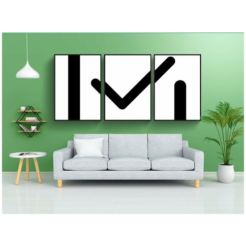 фото Набор модулных постеров для интерьера "задания, крюк, проверить" 60x90 см. в тубусе, без рамки lotsprints