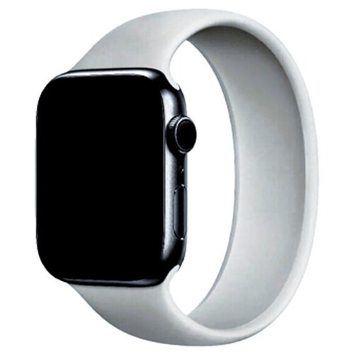 фото Ремешок-браслет силиконовый для apple watch 38/40мм (6), серый камень, l(145mm) greatcase