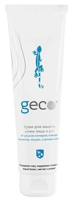 Крем GECO для защиты кожи лица и рук от укуса насекомых