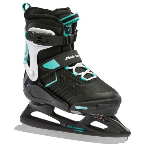 фото Детские раздвижные коньки bladerunner micro xt ice g 21/22 - black/light teal р. 32 - 37