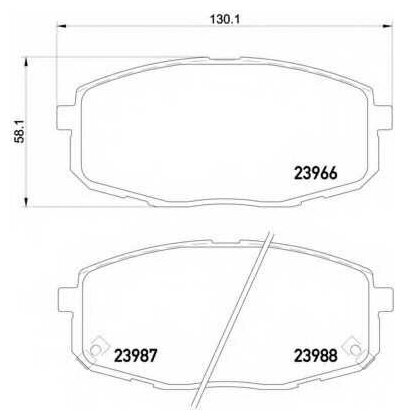 Колодки Тормозные Дисковые Передн Hyundai: I30 07-, I30 Cw Универсал 08-, Kia: Carens Ii 02-, Cee'd Хечбэк 06-, Cee'd Универ.