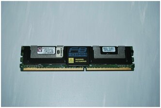 Память FB-DIMM PC-5300 DDR2 4Gb Kingston, ECC, Reg, 667Mhz, CL5, 1.8V (KVR667D2Q8F5/4G)