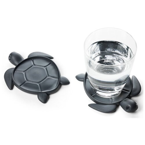 фото Подставка под стаканы save turtle, темно-серый qualy