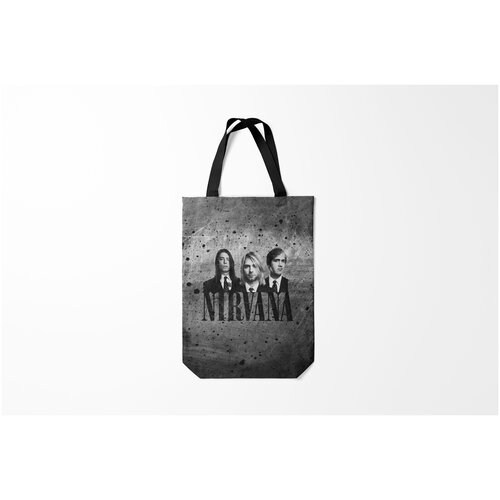 фото Сумка-шоппер / 31х42 см / рок / nirvana нирвана burnettie