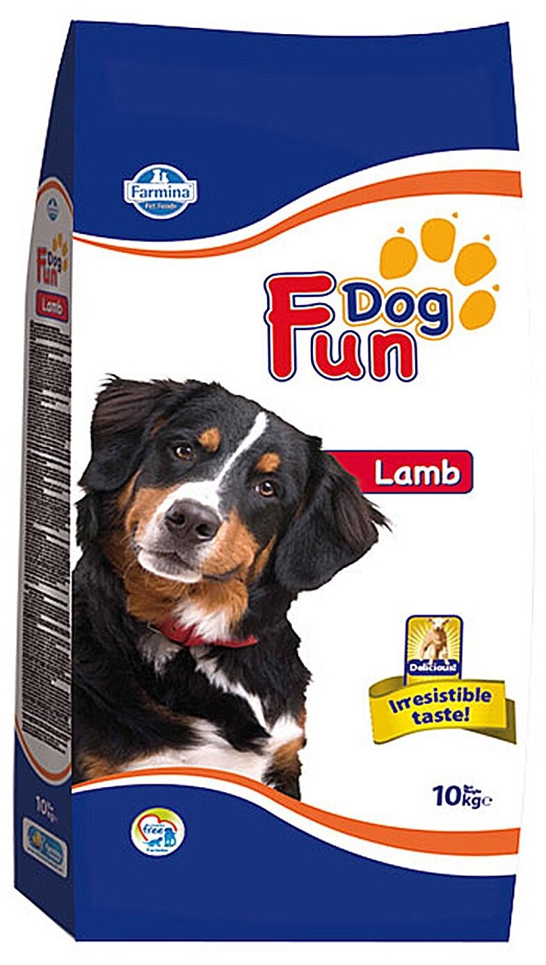 Farmina Fun Dog Lamb сухой корм для взрослых собак всех пород с ягненком - 10 кг