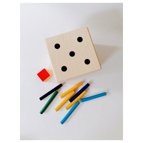 Сортер на магните, развивающая игра радужные палочки