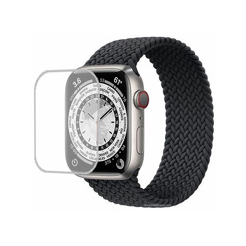 Apple Watch Edition Series 7 45mm защитный экран Гидрогель Прозрачный (Силикон) 1 штука apple watch edition 38mm series 3 защитный экран гидрогель прозрачный силикон 1 штука