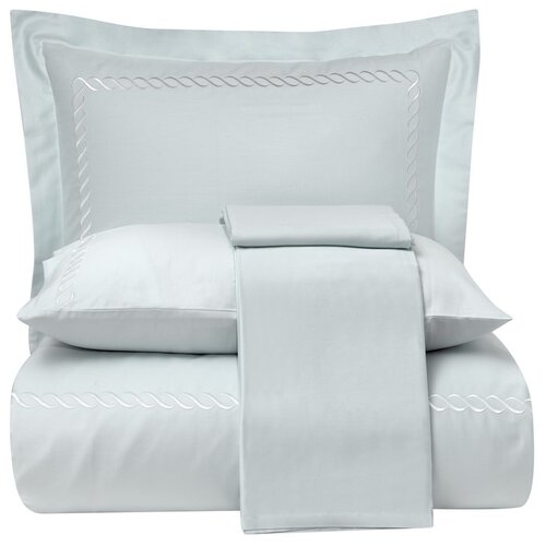 фото Комплект постельного белья tivolyo home catena nakisli бирюзовый (king size)