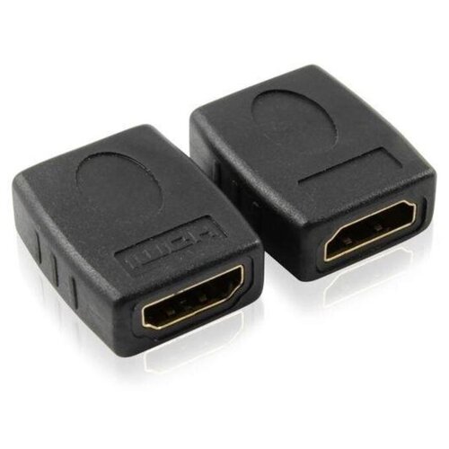 Переходник HDMI-HDMI 19F / 19F переходник hdmi hdmi cablexpert a hdmi ffl 19f 19f угловой золотые разъемы