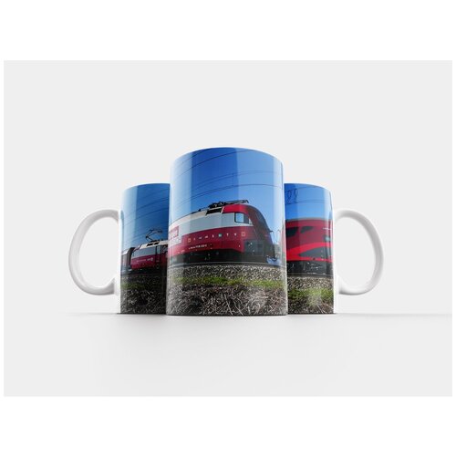 фото Кружка "транспортная система, тренироваться, железная дорога" 320 мл lotsprints