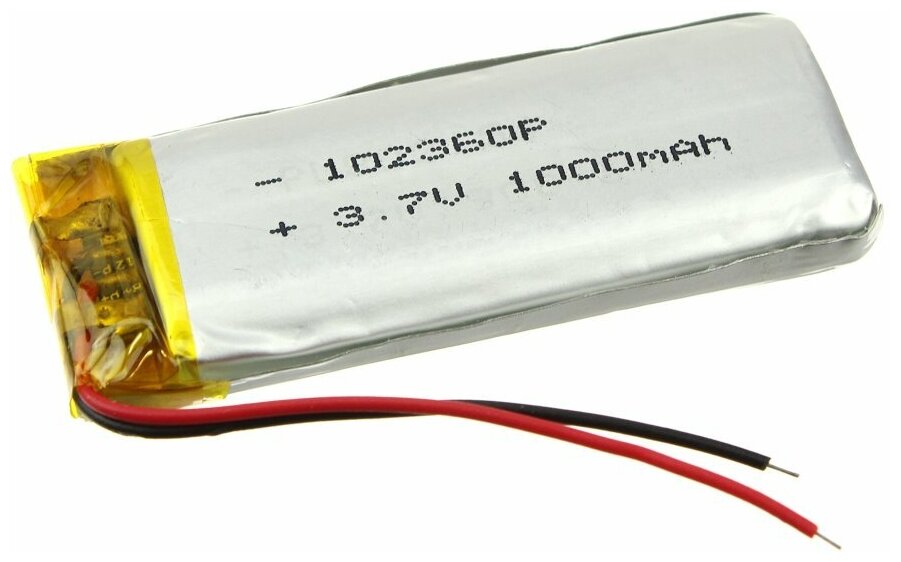 Аккумулятор 3.7V 1.0Ah Li-Po 102360 с контролером