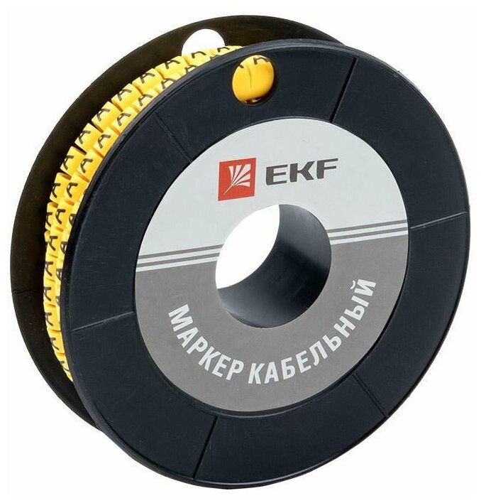 Маркер каб. 6.0кв.мм "A" (ЕС-3) (уп.350шт) EKF plc-KM-6-A 1УП.350 шт.