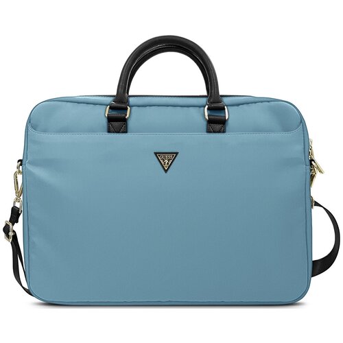 фото Сумка guess nylon with triangle metal logo (gucb15ntmllb) для ноутбука 15" (light blue)