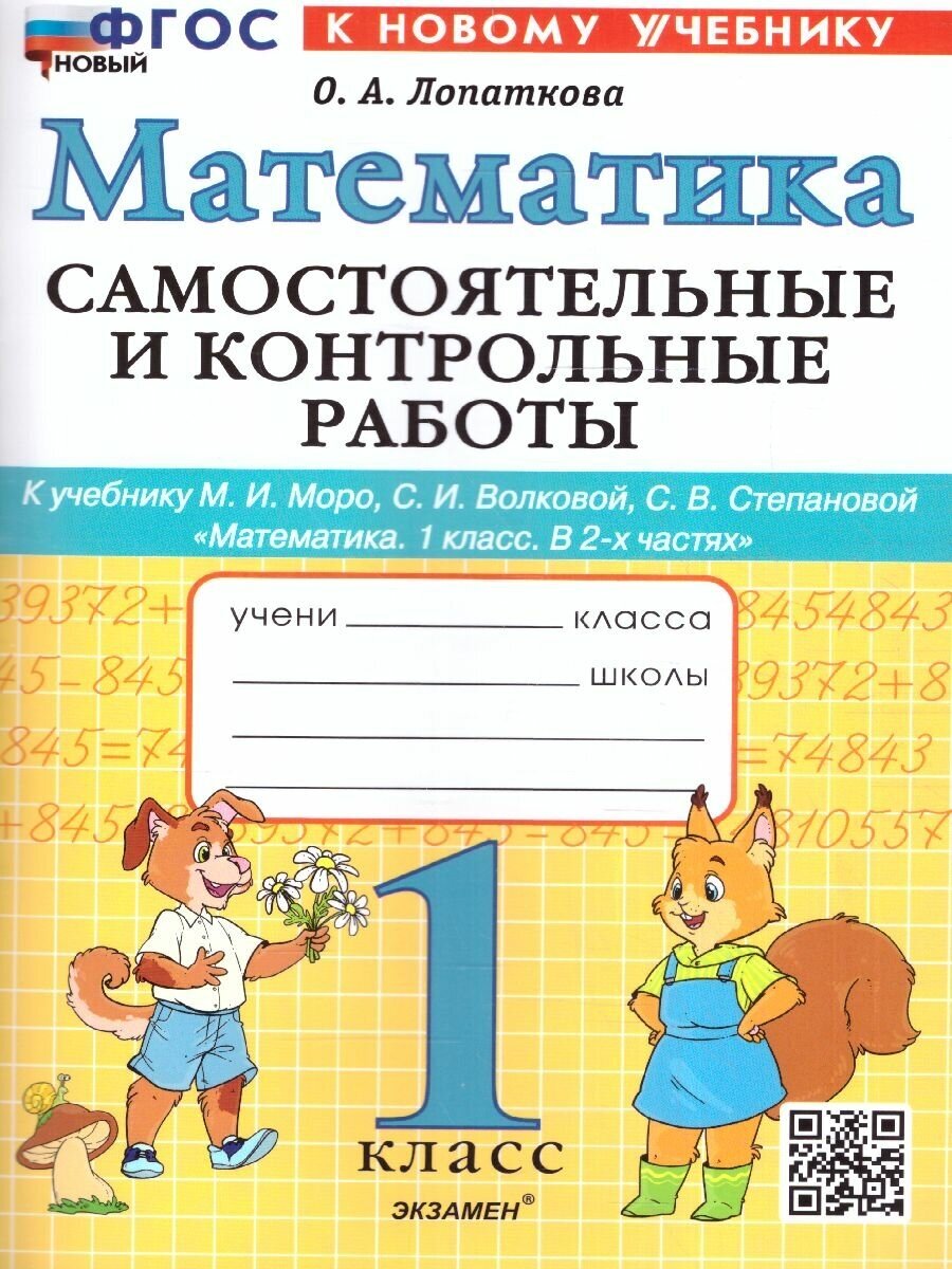 Математика 1 класс. Самостоятельные и контрольные работы. ФГОС новый (к новому учебнику)