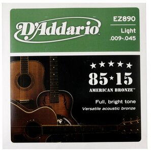 Фото Струны D'Addario American Bronze 85/15 Acoustic 9-45 (EZ890)