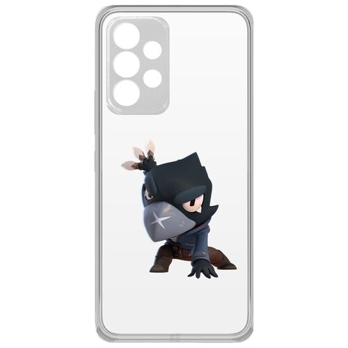 Чехол-накладка Clear Case Brawl Stars-Ворон для Samsung Galaxy A33 (A336) чехол накладка clear case brawl stars безумный карл для oppo a53 2020 a33 2020