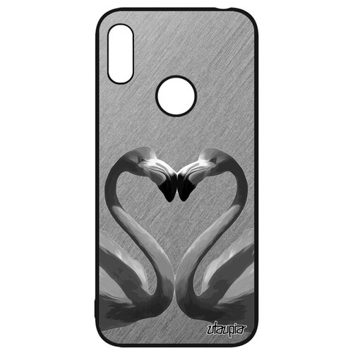 фото Необычный чехол на смартфон // huawei y6 2019 // "фламинго" самец дизайн, utaupia, серый