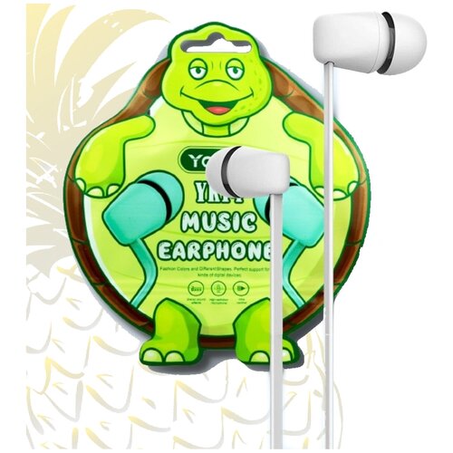 Наушники с Микрофоном для iPhone и Android Наушники проводные с гарнитурой для телефона компьютера и планшета Mini Jack 35 Белый 59900₽