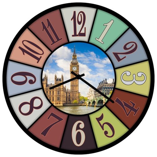 фото Svs настенные часы svs 3503043 лондон