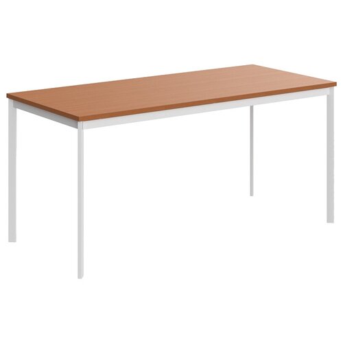 Столы для офиса Стол письменный прямой Skyland Imago S/Груша Ароза/Белый полумат, 1600*720*755, СП-4S