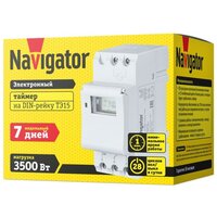 Таймер Navigator 61 559 NTR-E-D01-GR на DIN-рейку электрон, цена за 1 шт.