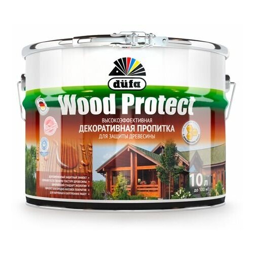 Пропитка Dufa Wood Protect 0.75л для Защиты Древесины с Воском (Германия) / Дюфа Вуд Протект