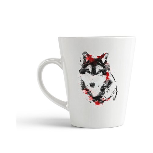 фото Кружка-латте coolpodarok волк с красным