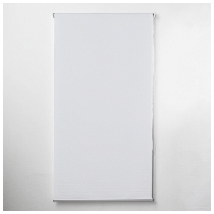 Штора SKYPHOS «Механика», рулонная, 100×180 см. (с учётом креплений 3,5 см.), цвет белый