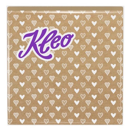 Салфетки бумажные KLEO Крафт Сердечки 3-слойные 33х33 см 20 шт