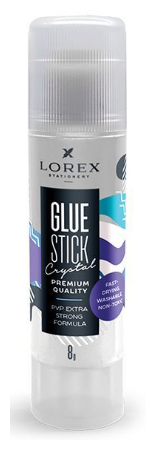 фото LOREX Клей-карандаш PVP прозрачный Crystal LXGSPVP-8CR 8 г