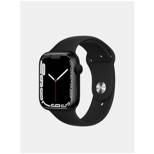 Умные часы Smart Watch I WO 7 PRO 45 mm (iOS \ Android) c NFC / Смарт часы / сенсорный экран / бесконтактная оплата / Черные
