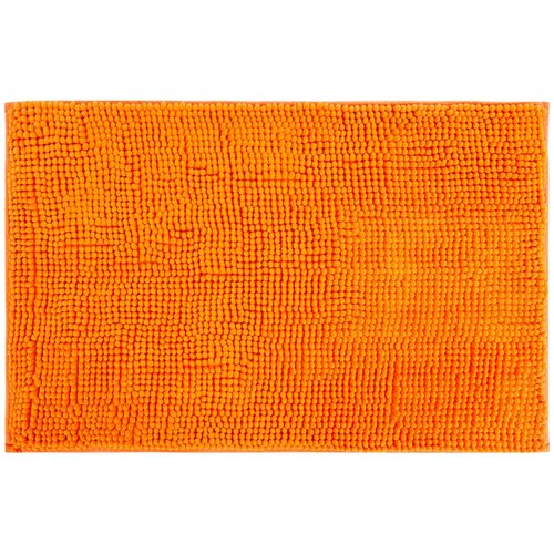 фото Коврик для ванной комнаты merci 45х70 см цвет оранжевый swensa