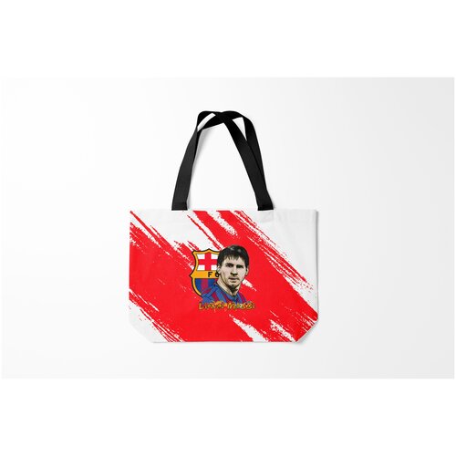 фото Сумка-шоппер / 46х35 см / известные футболисты / лионель месси lionel burnettie