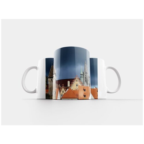 фото Кружка "мясная башня, ulm, городской пейзаж" 320 мл lotsprints