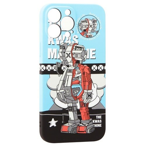 фото Чехол для iphone 13 pro (6.1") 0.8мм силикон luxo с флуоресцентным рисунком kaws j85