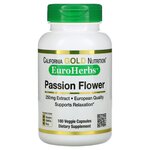 California Gold Nutrition Passion Flower (Пассифлора) EuroHerbs 250 мг 180 капсул - изображение