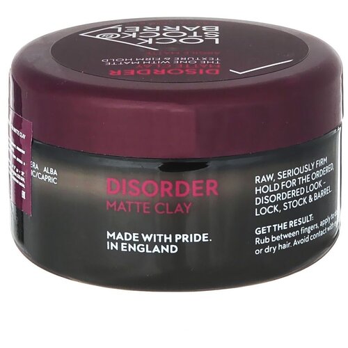 Lock Stock & Barrel Глина Disorder Ultra Matte Clay, сильная фиксация, 100 мл