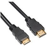 Кабель аудио-видео Buro mini-HDMI (m)/HDMI (m) 3м. черный (BHP-MINHDMI-3) - изображение