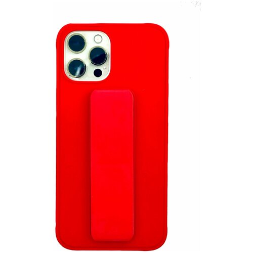 фото Чехол накладка защитная красная для iphone 12 pro max с подставкой и магнитом техномарт