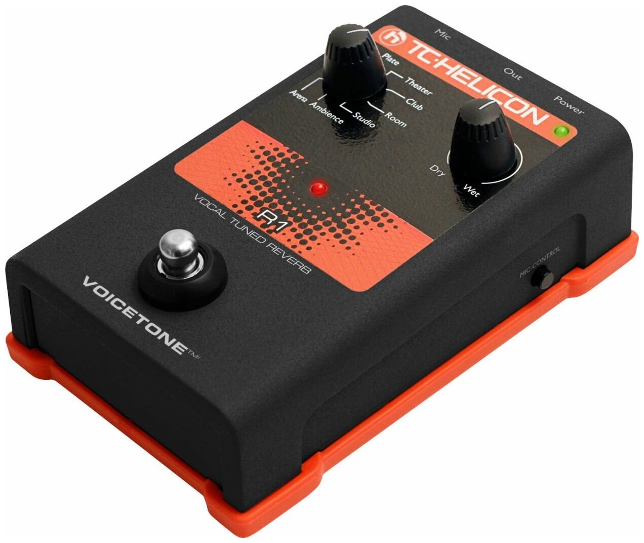 TC Helicon VoiceTone R1 напольная вокальная педаль эффекта реверберации